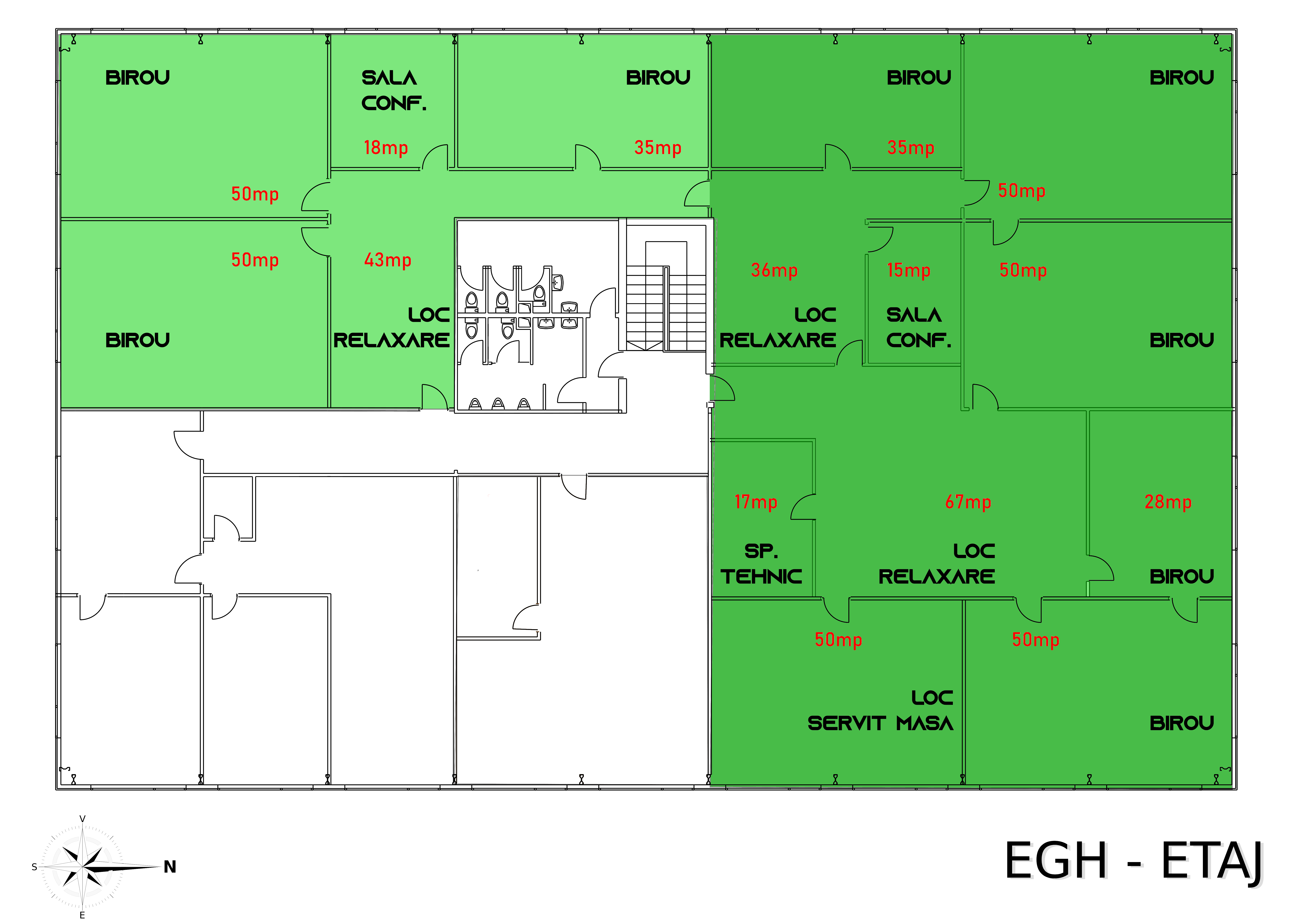 Plan etaj EGH Tetarom I